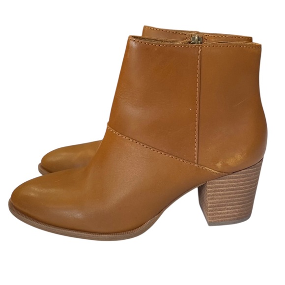 Madewell The Rosie Ankle Boot in English Saddle Suede Ankle Booties Size 7 - Picture 1 of 10